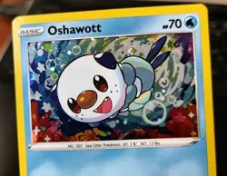 POKEMON OSHAWOTT SWSH222 COSMOS HOLO SWORD & SHIELD PROMO MP-LP - Image 2