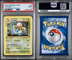 POKEMON PSA 9 IVYSAUR 30/102 SET BASE 1st PRIMA EDIZIONE ITALIANO 2000 LOW POP! - Image 3