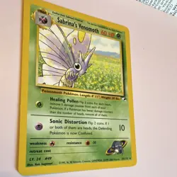 Pokemon TCG Sabrina's Venomoth 34/132 Gym Heroes Rare English 60 HP - Image 1