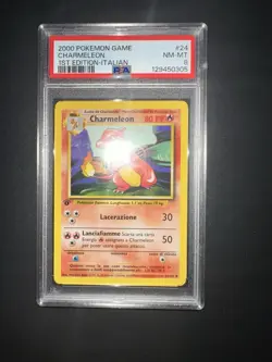 POKEMON PSA 8 CHARMELEON 24/102 SET BASE 1st PRIMA EDIZIONE ITALIANO 2000! - Image 4