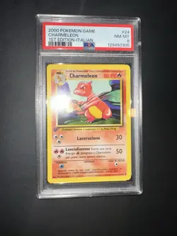 POKEMON PSA 8 CHARMELEON 24/102 SET BASE 1st PRIMA EDIZIONE ITALIANO 2000! - Image 5