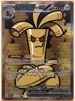 GHOLDENGO EX 2023 POKEMON SCARLET & VIOLET PARADOX RIFT #252/182 SPI TAG 10 - Image 3