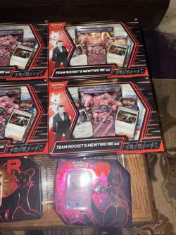 Pokemon Lot Of 6. Team Rockets Mewtwo Ex Box And Team Rockets Tin. - Image 3