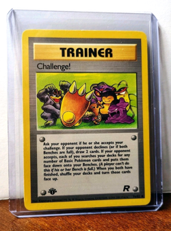 POKEMON CHALLENGE! 74/82 1ST EDITION TRAINER TEAM ROCKET LP MACHAMP MUK SNORLAX - Image 5