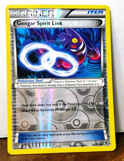 POKEMON GENGAR SPIRIT LINK 95/119 REVERSE HOLO TRAINER XY PHANTOM FORCES MP-LP - Image 1