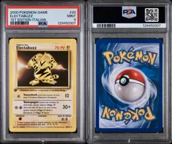 POKEMON PSA 9 ELECTABUZZ 20/102 SET BASE 1st PRIMA EDIZIONE ITALIANO 2000! - Image 3