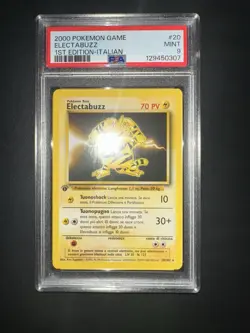 POKEMON PSA 9 ELECTABUZZ 20/102 SET BASE 1st PRIMA EDIZIONE ITALIANO 2000! - Image 4