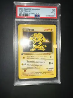 POKEMON PSA 9 ELECTABUZZ 20/102 SET BASE 1st PRIMA EDIZIONE ITALIANO 2000! - Image 5