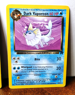 POKEMON TEAM ROCKET EEVEELUTIONS DARK FLAREON 35/82 JOLTEON 38/82 VAPOREON 45/82 - Image 4