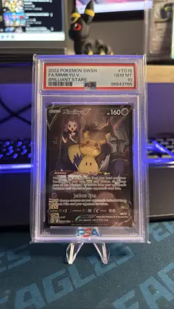 2022 Pokemon Brilliant Stars Mimikyu V TG16/TG30 Full Art PSA 10 - Image 1