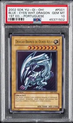 2002 YU-GI-OH! STARTER DECK: KAIBA #P001 BLUE-EYES WHITE DRAGON PSA 10 - Image 1