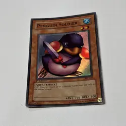 YUGIOH PENGUIN SOLIDER SDJ-022 1ST SUPER (NM) - Image 1