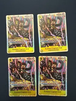 One Piece CCG TCG Op10-112 Eustass Kid Playset X4 Prb02 - Image 1