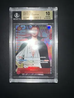 ONE PIECE BGS 10 SHANKS OP01-120 ROMANCE DAWN ENGLISH 2022! - Image 2