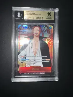 ONE PIECE BGS 10 SHANKS OP01-120 ROMANCE DAWN ENGLISH 2022! - Image 3