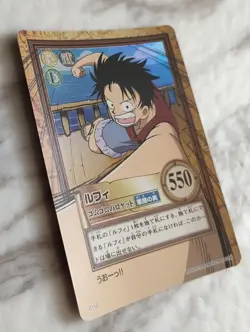 Monkey D. Luffy C112 ONE PIECE CARD Carddass Hyper Battle BANDAI 2000 Holo - Image 2