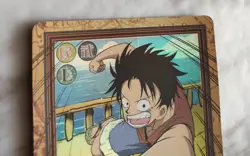 Monkey D. Luffy C112 ONE PIECE CARD Carddass Hyper Battle BANDAI 2000 Holo - Image 5