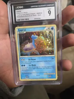 CGC Gem Mint 10 Lapras 008/032 Trading Card Game Classic Holo Pokemon Card JPN - Image 1