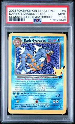 Dark Gyarados 8/82 PSA 9 Mint Holo Pokemon Celebrations Team Rocket Card 🔥🔥 - Image 1