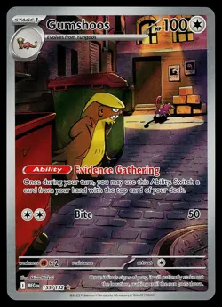Pokemon Card - Gumshoos Mega Evolution 153/132 Illustration Rare - Image 1