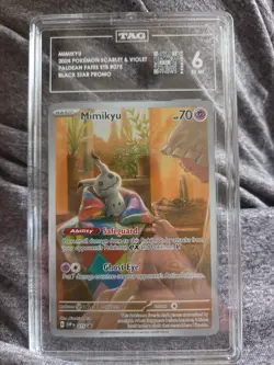 Pokemon TCG Mimikyu 075 Sv: Scarlet & Violet Promo Cards Holo! TAG 6! - Image 1