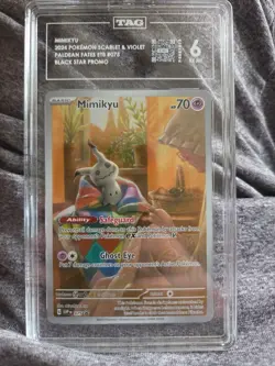 Pokemon TCG Mimikyu 075 Sv: Scarlet & Violet Promo Cards Holo! TAG 6! - Image 2