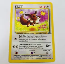 Eevee- Jungle Set - 51/64 - Common - Pokemon Card - 1999 Vintage - Image 1