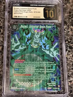 Boujack Unleashed Space Pirate SPR BT25-085 Dragon Ball Super Card Masters CGC10 - Image 1
