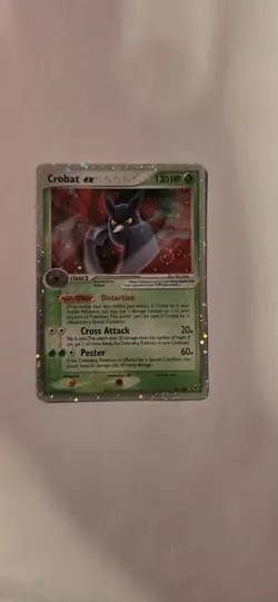 Pokemon TCG Crobat EX Deoxys Ultra Rare Holo Card 96/107 With Swirl - Image 1