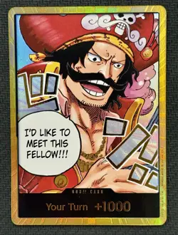 DON!! Card (Gol.D.Roger) (Gold) Carrying On His Will Foil One piece Op13 - Image 1