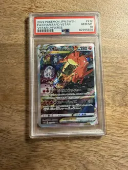 PSA 10 CHARIZARD VSTAR 212/172 | VSTAR Universe SAR Graded Pokemon Card - Image 1