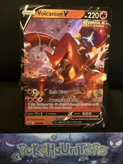 Pokemon Card Volcanion V 025/198 Chilling Reign Half Art Rare NM - Image 1