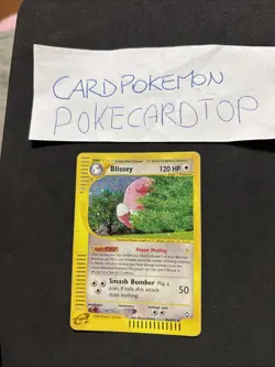 Pokemon Card Blissey H6/H32 - Aquapolis - Eng-holo-Swirl-Good! - Image 1