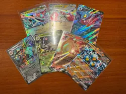 🔥7 Count “EX Card” Lot - Pokemon Scarlet Violet - Holo - NM/Mint Pack Fresh - Image 1