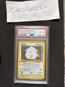 Pokemon Card Chansey 3/102 Psa 6-1ST-Ita-Holo-Ex/Mt - Image 1