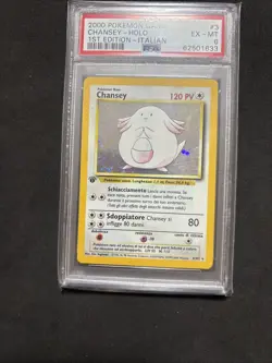 Pokemon Card Chansey 3/102 Psa 6-1ST-Ita-Holo-Ex/Mt - Image 3