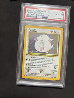 Pokemon Card Chansey 3/102 Psa 6-1ST-Ita-Holo-Ex/Mt - Image 4