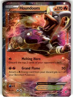 Houndoom EX 21/162 Ultra Rare XY - BREAKthrough Pokemon Card LP - Image 1