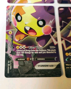 POKEMON MORPEKO V-UNION 4 CARD PROMO SET SWSH287 SWSH288 SWSH289 SWSH290 LP-NM - Image 4