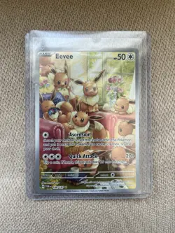 Pokemon Eevee Illustration Rare Holo 188/167 Sv06 Twilight Masquerade TCG Card - Image 1
