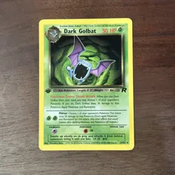 Dark Golbat - 24/82 - Pokemon Team Rocket 1st Edition Rare Card WOTC LP - Image 1