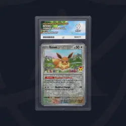 Eevee Pokemon Day Stamp Prismatic Evolutions Set TCG Card 074/131 ACE 9 - Image 1