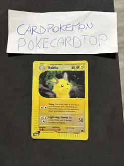 Pokemon Card Raichu 27/144-Skyridge- eng-holo Reverse-Exc! - Image 1