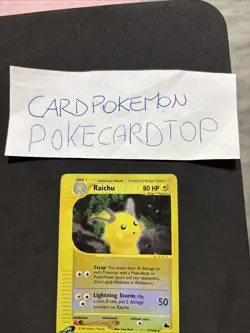 Pokemon Card Raichu 27/144-Skyridge- eng-holo Reverse-Exc! - Image 2