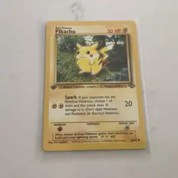 1st Edition Jungle Pikachu 60/64 Near Mint+ WOTC 1999 Pokemon Card - Image 1