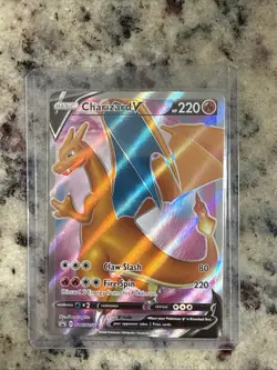 Pokemon TCG Charizard v Sword & Shield SWSH050 Holo Promo Card Mint Condition - Image 2