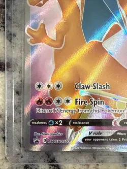 Pokemon TCG Charizard v Sword & Shield SWSH050 Holo Promo Card Mint Condition - Image 4