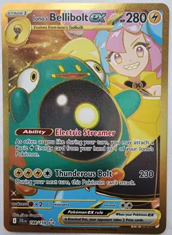 Pokemon Trading Card TCG Iona's Bellibolt EX Art Holo 188/159 Nintendo 2025 - Image 1