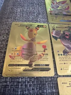 Lot Of 11 Good Foil Pokemon Cards - Charizard - Cramorant - Celebi Ampharos - Image 2