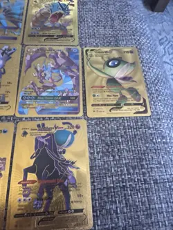 Lot Of 11 Good Foil Pokemon Cards - Charizard - Cramorant - Celebi Ampharos - Image 5